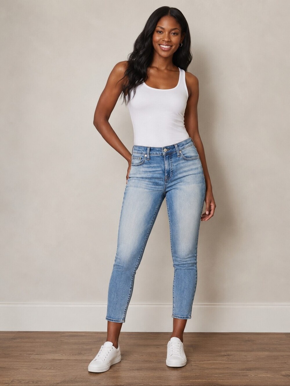 ❤️ LUCKY BRAND AVA MID-RISE CROP SKINNY JEANS, 8 (29)